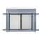 Fireplace Glass Doors Clairmont Small Skyline Nickel CM-3010SN - alternate 5